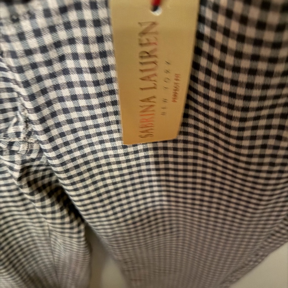 Women's Tan Checkered Chinos - Picture 3 of 4